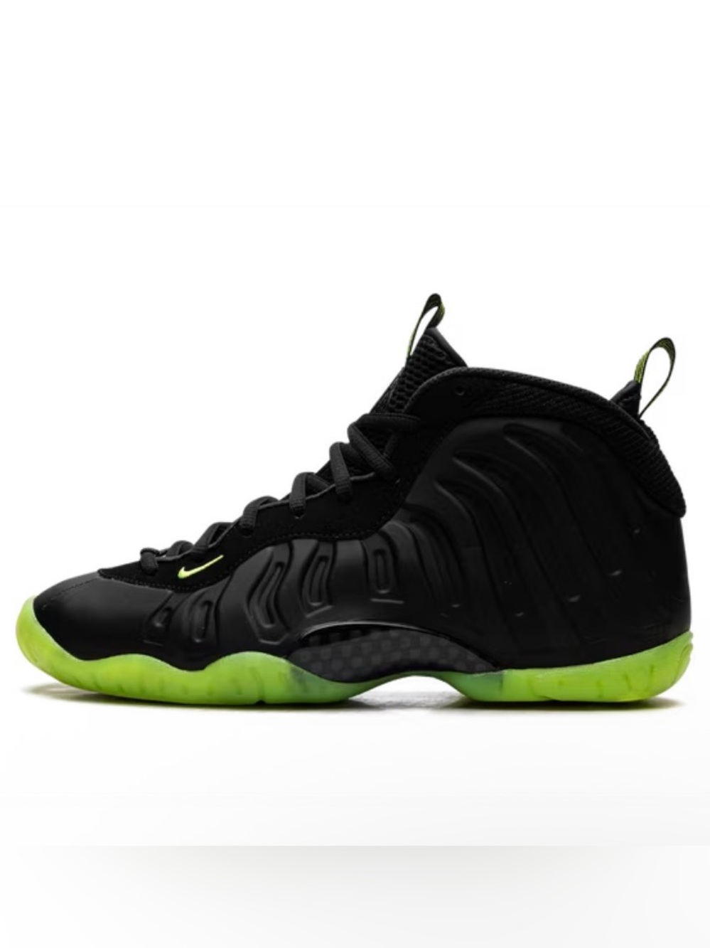NIKE GRADE SCHOOL Little Posite One GS "Black Volt" sz 3y